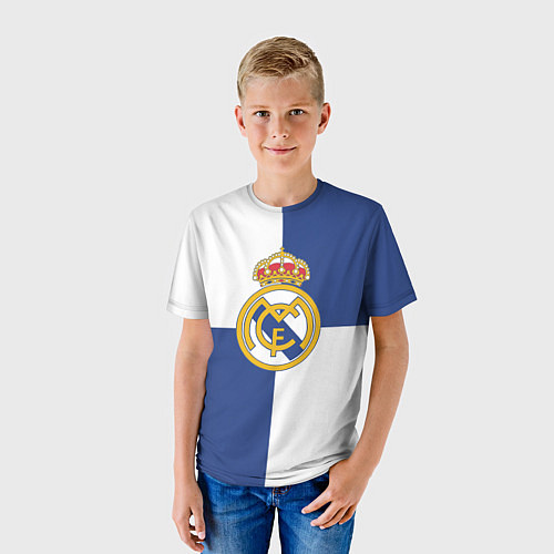 Детская футболка Real Madrid: Blue style / 3D-принт – фото 3