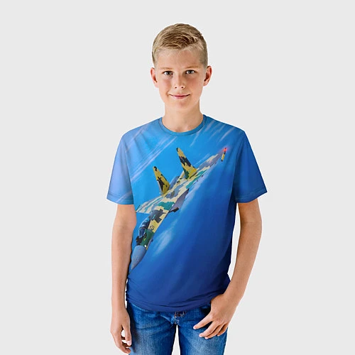 Детская футболка Су 35 / 3D-принт – фото 3