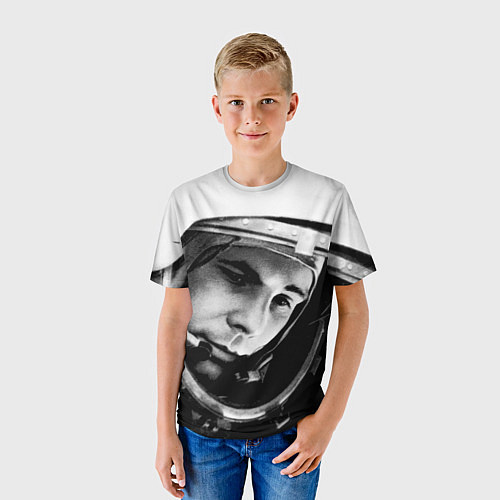 Детская футболка Гагарин космонавт / 3D-принт – фото 3