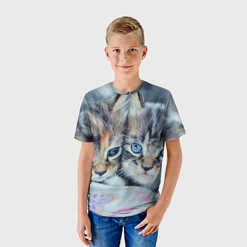 Детская футболка Котята / 3D-принт – фото 3