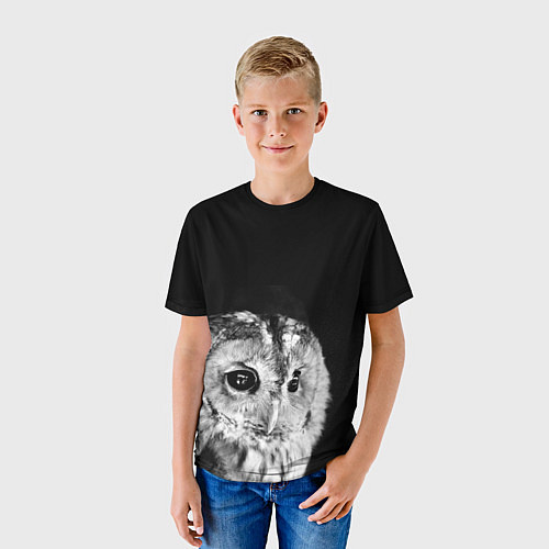 Детская футболка Ночной филин / 3D-принт – фото 3