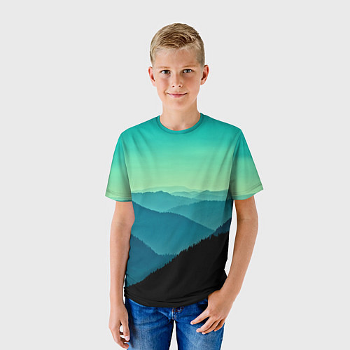 Детская футболка Туманный лес / 3D-принт – фото 3