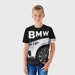 Футболка детская BMW: White Style, цвет: 3D-принт — фото 2