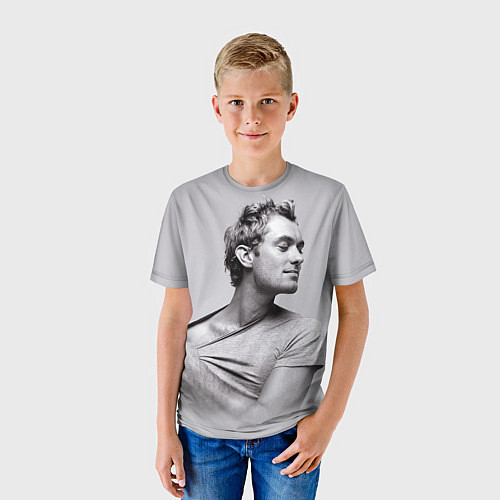 Детская футболка Джуд Лоу / 3D-принт – фото 3