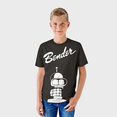 Детская футболка Bender Retro / 3D-принт – фото 3