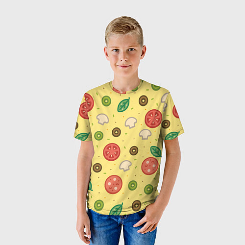 Детская футболка Pizza / 3D-принт – фото 3