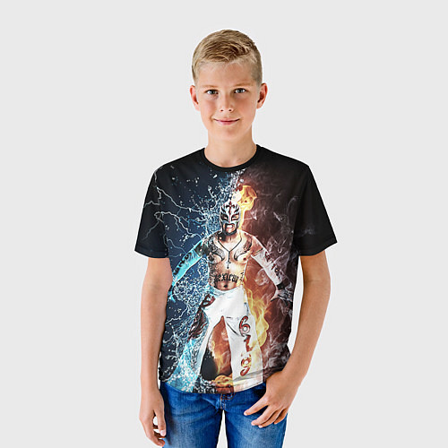 Детская футболка Рей Мистерио / 3D-принт – фото 3