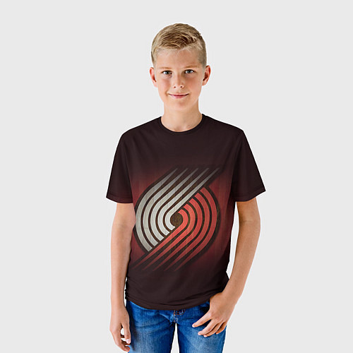 Детская футболка NBA: Portland Trail Blazers / 3D-принт – фото 3