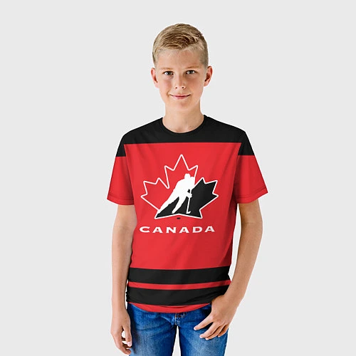 Детская футболка Canada Team / 3D-принт – фото 3