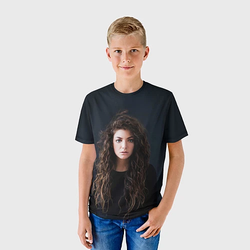 Детская футболка Lorde / 3D-принт – фото 3