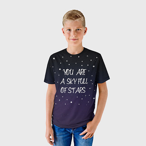 Детская футболка Coldplay: Night Sky / 3D-принт – фото 3