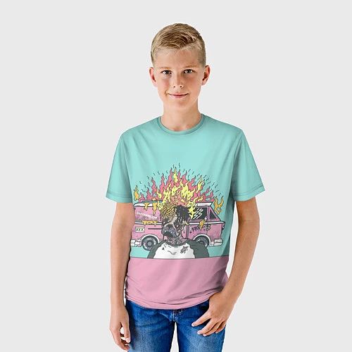 Детская футболка XXXTentacion Bus / 3D-принт – фото 3