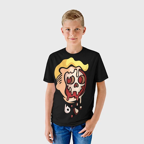 Детская футболка Vault boy: Kamikaze / 3D-принт – фото 3