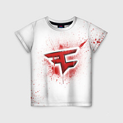 Футболка детская FaZe Clan: White collection, цвет: 3D-принт