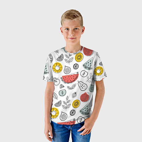 Детская футболка Летний микс / 3D-принт – фото 3