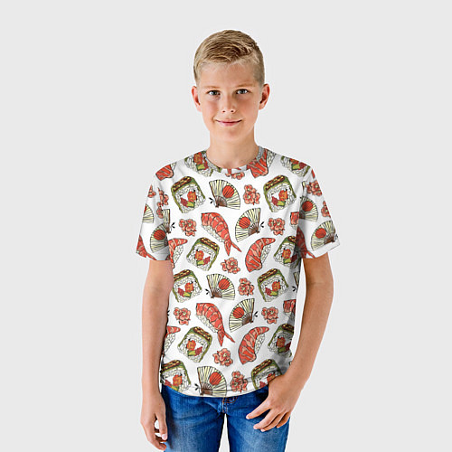 Детская футболка Суши микс / 3D-принт – фото 3