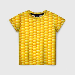 Футболка детская Сладкая вареная кукуруза, цвет: 3D-принт