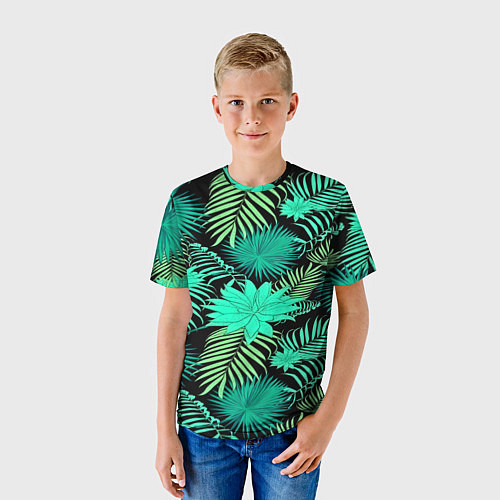 Детская футболка Tropical pattern / 3D-принт – фото 3