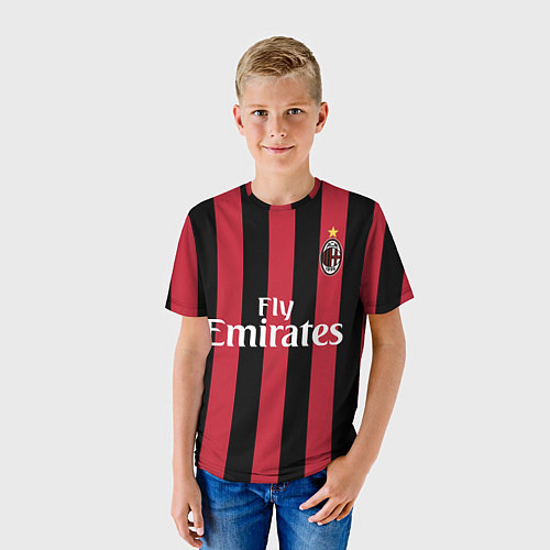 Детская футболка Milan FC: Form 2018 / 3D-принт – фото 3