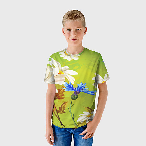 Детская футболка Цветочный мир / 3D-принт – фото 3