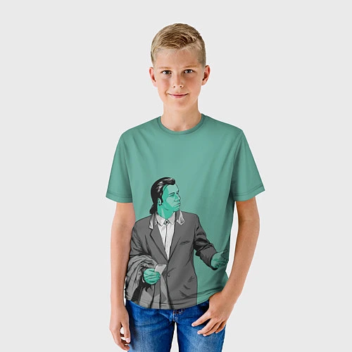 Детская футболка Недоумевающий Винсент / 3D-принт – фото 3