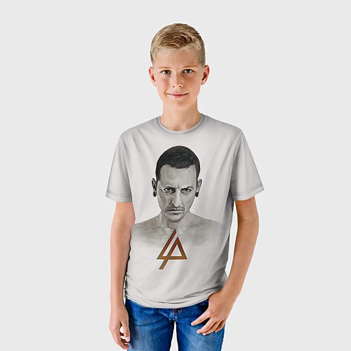 Детская футболка Chester Bennington / 3D-принт – фото 3