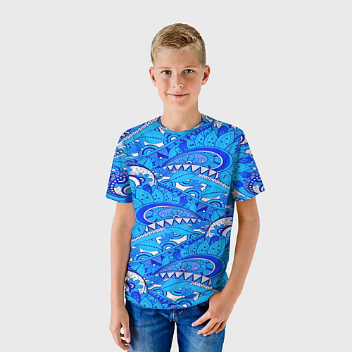 Детская футболка Floral pattern / 3D-принт – фото 3