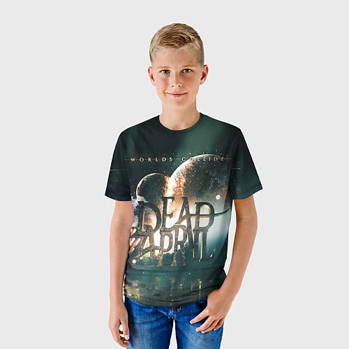 Детская футболка Dead by April: Worlds Collide / 3D-принт – фото 3
