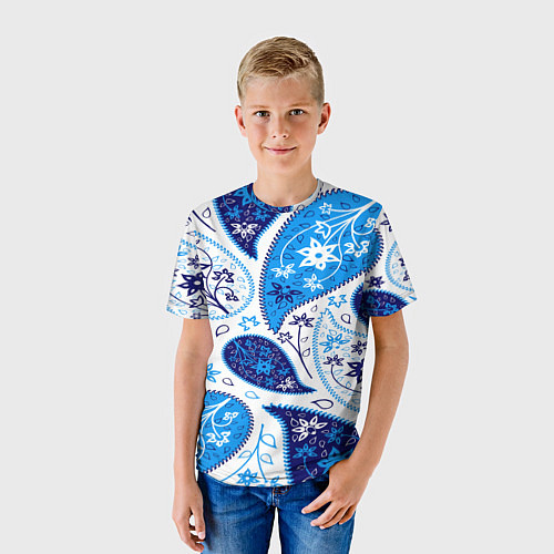Детская футболка Гжель огурцы / 3D-принт – фото 3