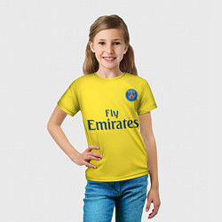 Футболка детская PSG FC: Yellow, цвет: 3D-принт — фото 2