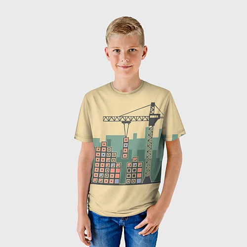 Детская футболка Стройка / 3D-принт – фото 3