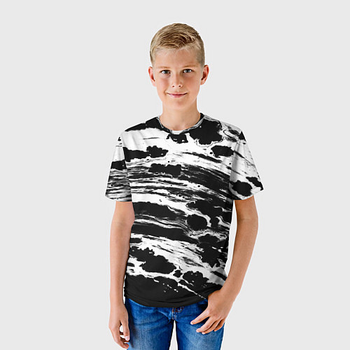 Детская футболка Gray color abstract / 3D-принт – фото 3