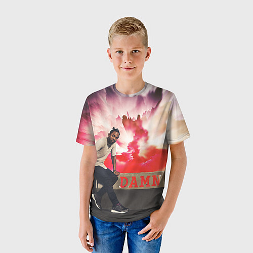 Детская футболка Kendrick DAMN / 3D-принт – фото 3