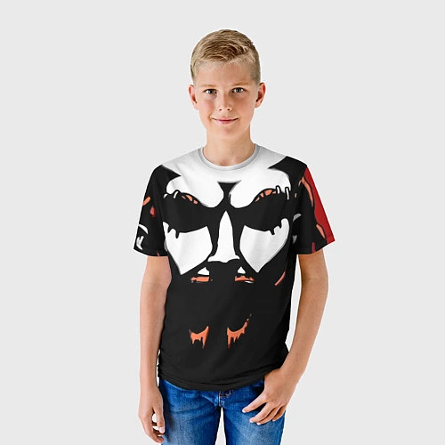Детская футболка Metalocalypse: Dethklok Face / 3D-принт – фото 3