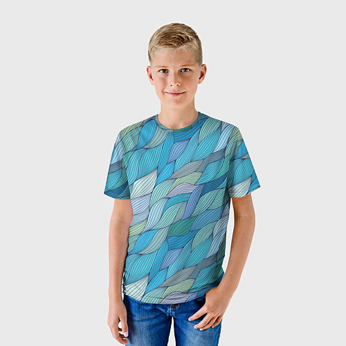 Детская футболка Волны / 3D-принт – фото 3