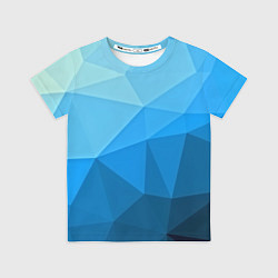 Футболка детская Geometric blue, цвет: 3D-принт