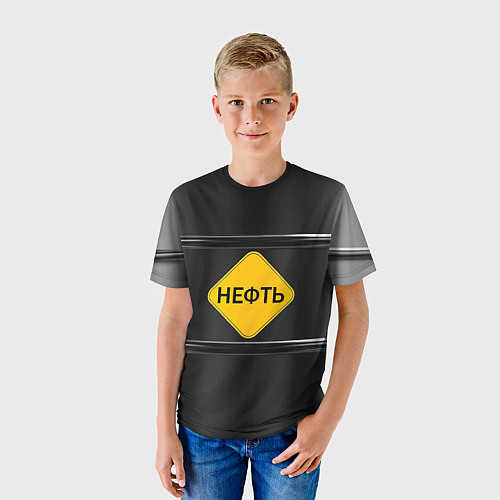Детская футболка Нефть / 3D-принт – фото 3