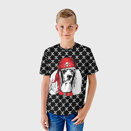 Детская футболка Пудель пират / 3D-принт – фото 3