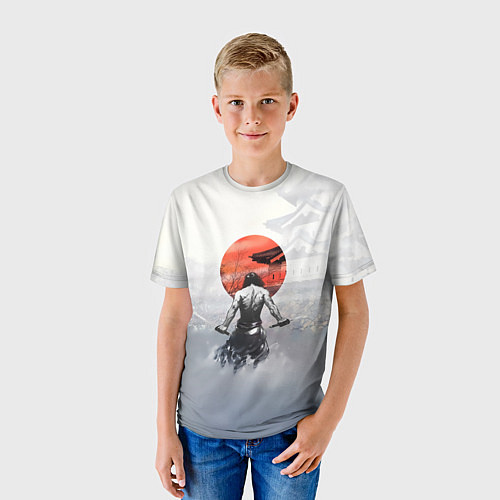 Детская футболка Японский самурай / 3D-принт – фото 3