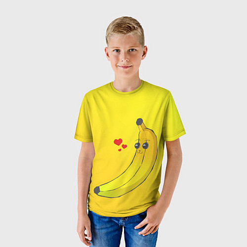 Детская футболка Just Banana (Yellow) / 3D-принт – фото 3
