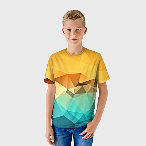 Детская футболка Битва геометрий / 3D-принт – фото 3