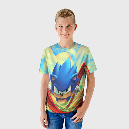 Детская футболка Sonic / 3D-принт – фото 3