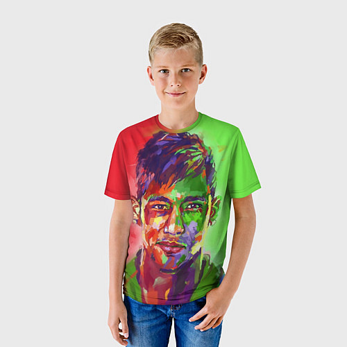 Детская футболка Neymar Art / 3D-принт – фото 3