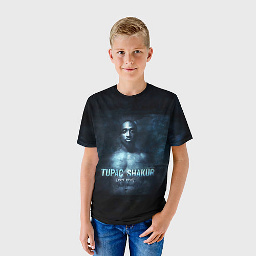 Детская футболка Tupac Shakur 1971-1996 / 3D-принт – фото 3