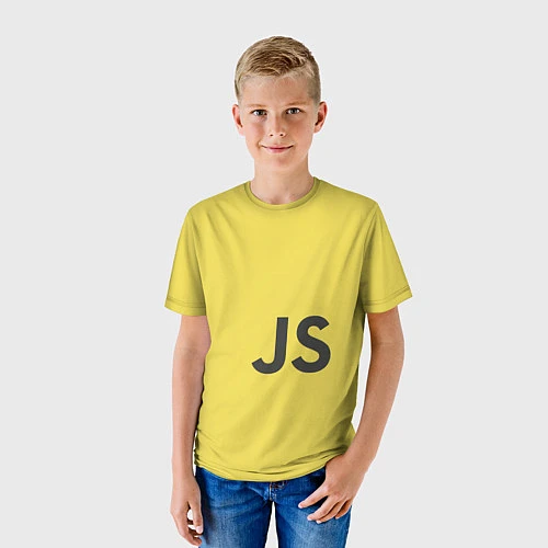 Детская футболка JavaScript / 3D-принт – фото 3