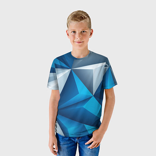 Детская футболка Ледяная Абстракция / 3D-принт – фото 3