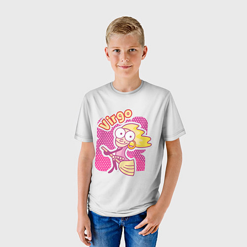 Детская футболка Дева: Virgo / 3D-принт – фото 3