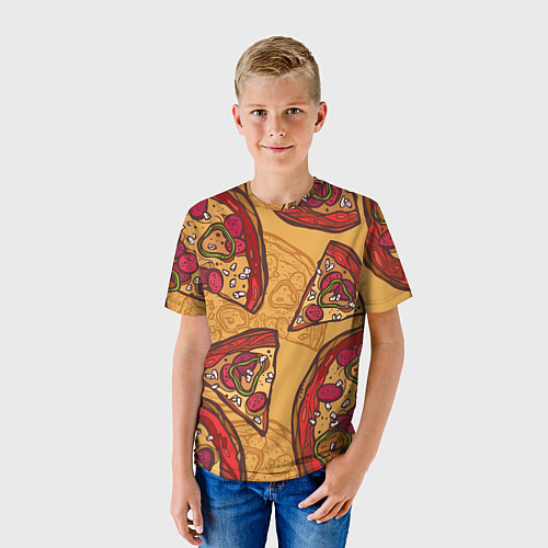 Детская футболка Пицца / 3D-принт – фото 3