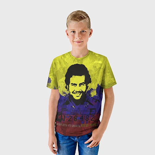 Детская футболка Пабло Эскобар / 3D-принт – фото 3