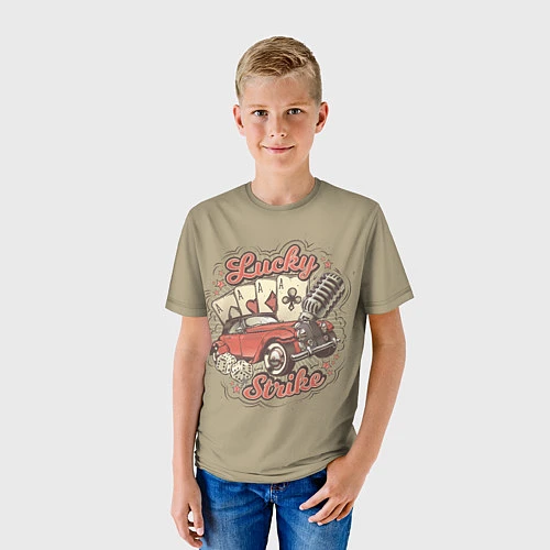 Детская футболка Lucky Strike / 3D-принт – фото 3
